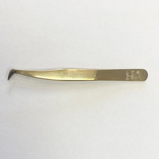 Baby booted fiber tip tweezers